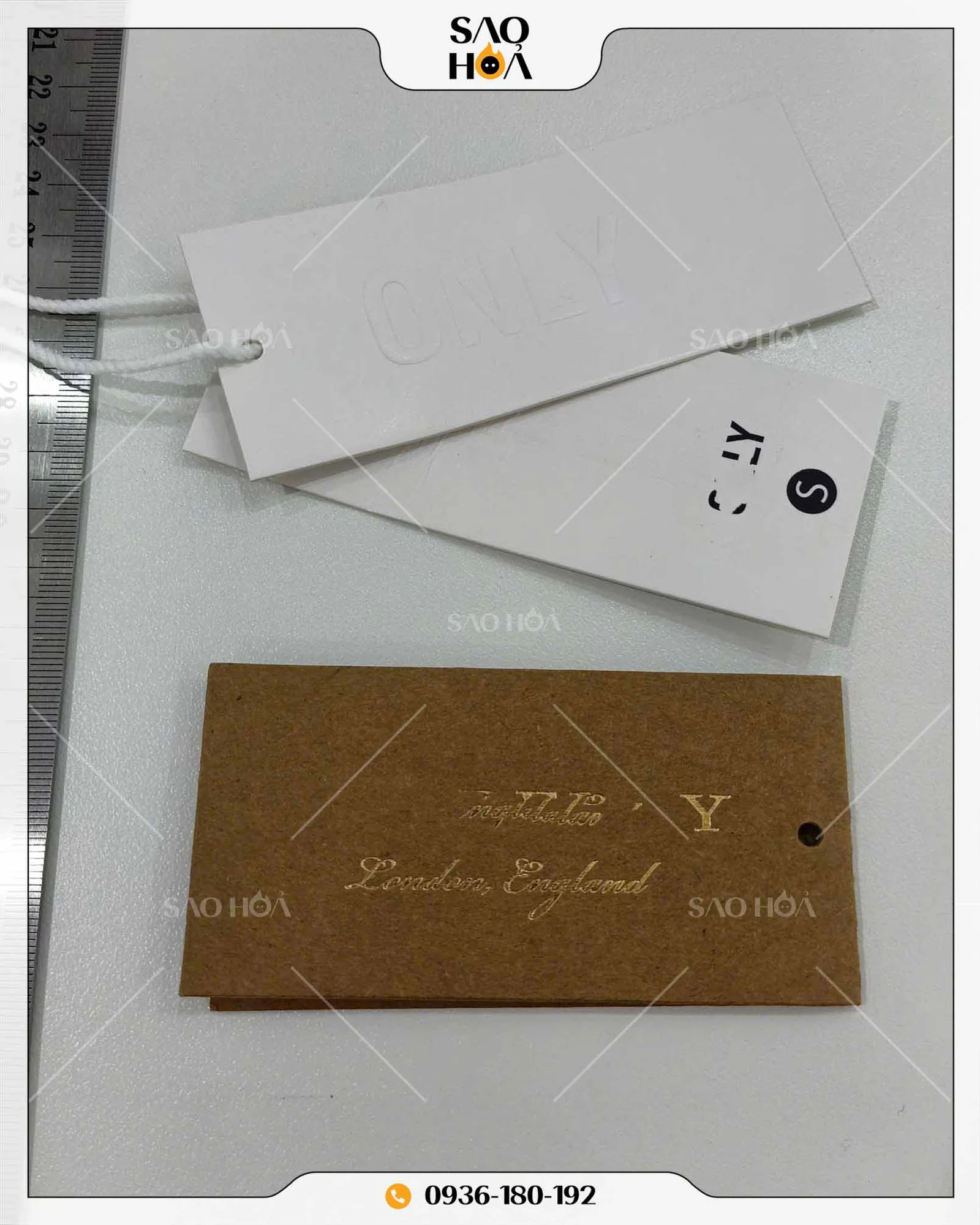 A010 Thẻ bài in thương hiệu local brand