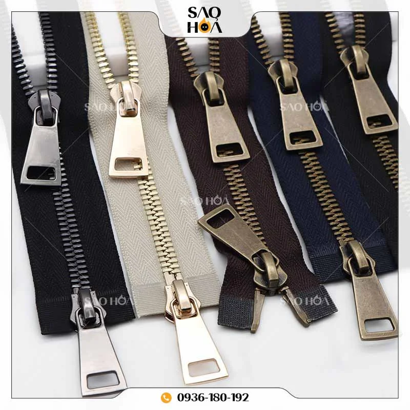 A072 Khoá kéo kim loại hai đầu