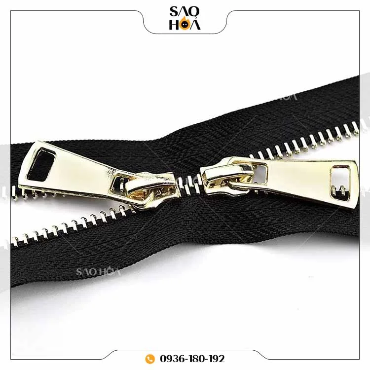 A072 Khoá kéo kim loại hai đầu